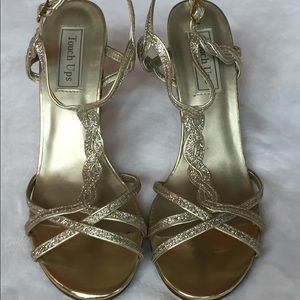Gold Evening Shoes